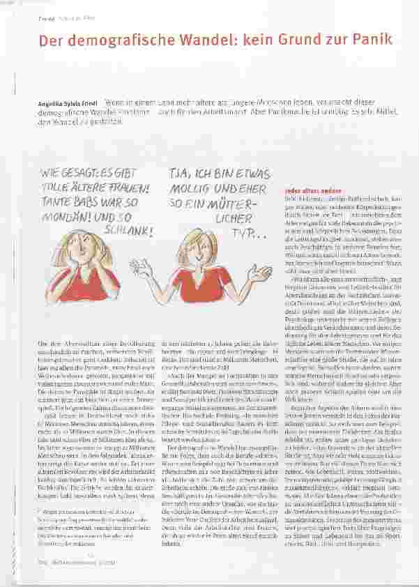 Vorschauseite 1: Der demografische Wandel: kein Grund zur Panik