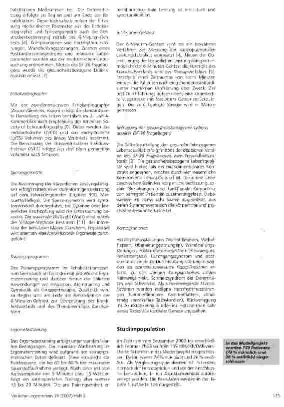 Vorschauseite 3: Komplexfallpauschalen in der Herzchirurgie - ein Modellprojekt zur Frührehabilitation
