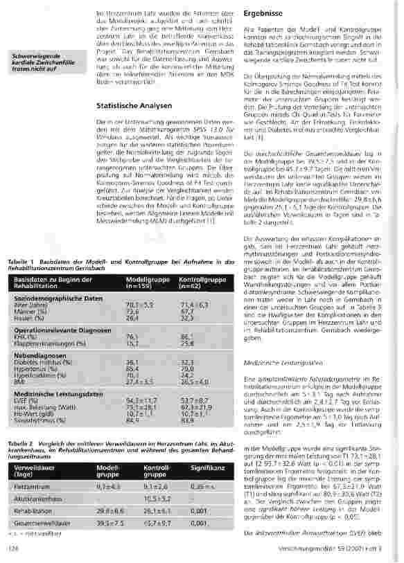 Vorschauseite 4: Komplexfallpauschalen in der Herzchirurgie - ein Modellprojekt zur Frührehabilitation