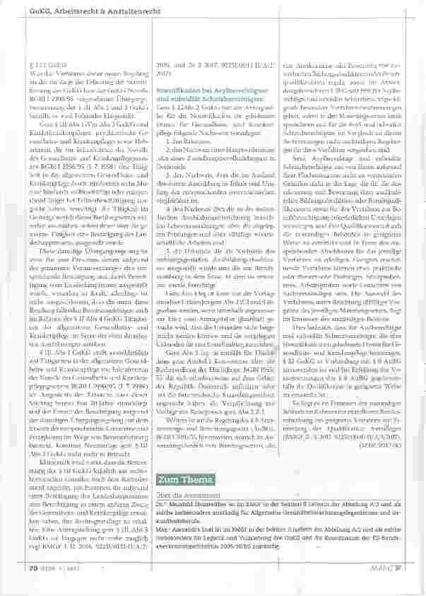Vorschauseite 4: Aktuelles und Wichtiges aus dem Berufsrecht