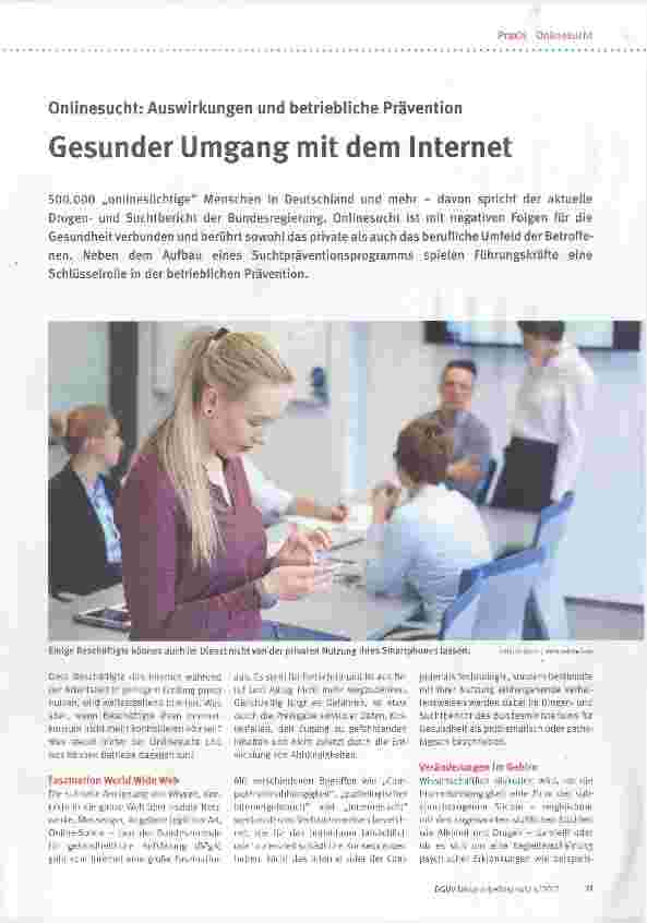 Vorschauseite 1: Gesunder Umgang mit dem Internet