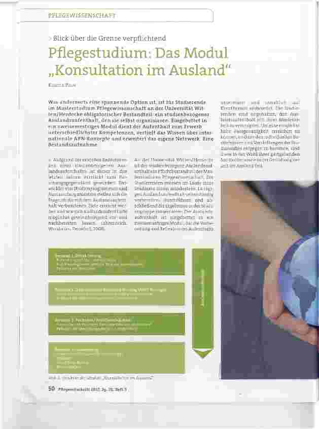 Vorschauseite 1: Pflegestudium: Das Modul Konsultation im Ausland