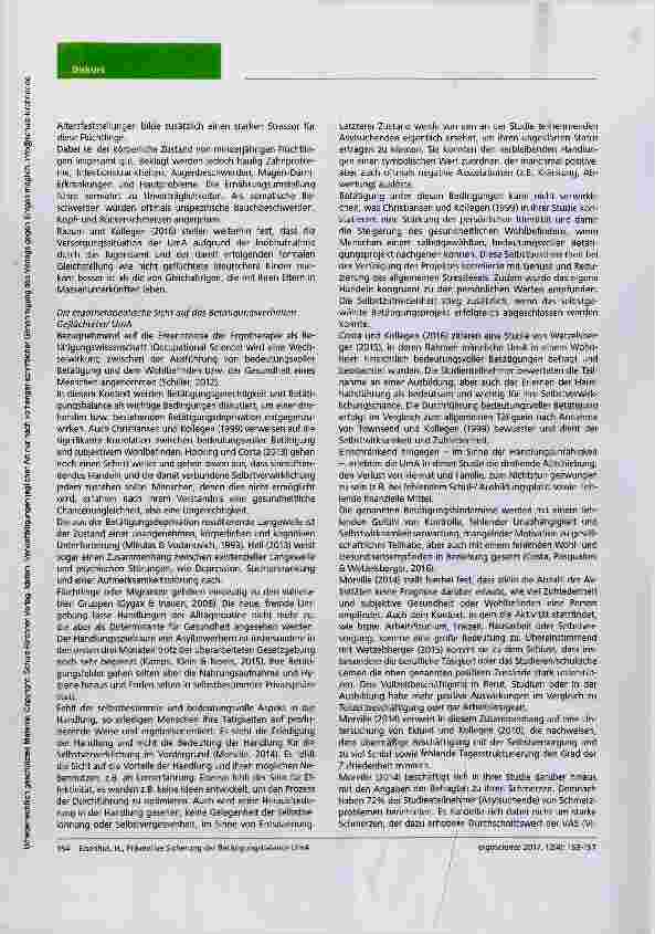 Vorschauseite 2: Präventive Sicherung der Betätigungsbalance von UmA (Unbegleitete minderjährige Asylsuchende) Eine Studie aus dem Praxisalltag der Ergotherapie