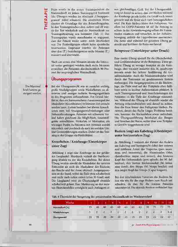 Vorschauseite 2: High-Intensity-Training mit COPD-Patienten