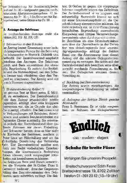 Vorschauseite 4: Protokoll der 16. Delegiertenversammlung des Schweizerischen Verbandes der Krankenpflegerinnen/pfleger FA SRK (SVK) vom 6.Mai 1986