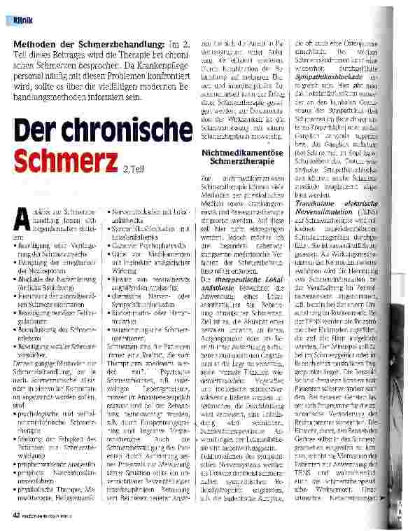 Vorschauseite 1: Der chronische Schmerz