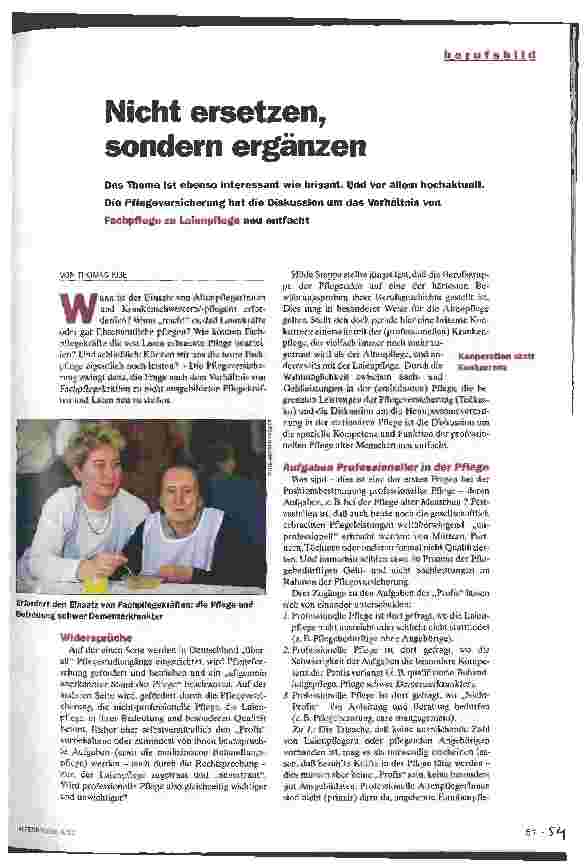 Vorschauseite 1: Nicht ersetzen, sondern ergänzen