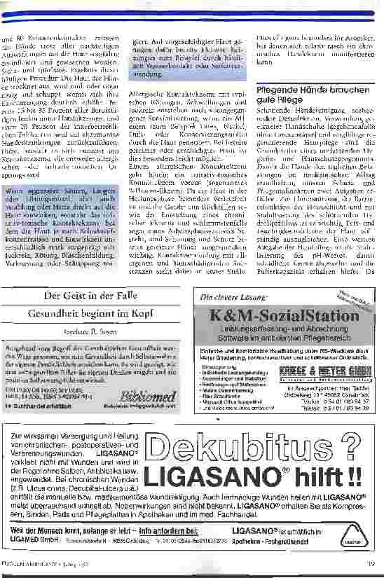 Vorschauseite 2: Konsequenter Hautschutz ist die beste Prophylaxe vor Handekzemen