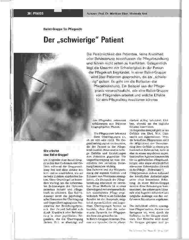 Vorschauseite 1: Der schwierige Patient