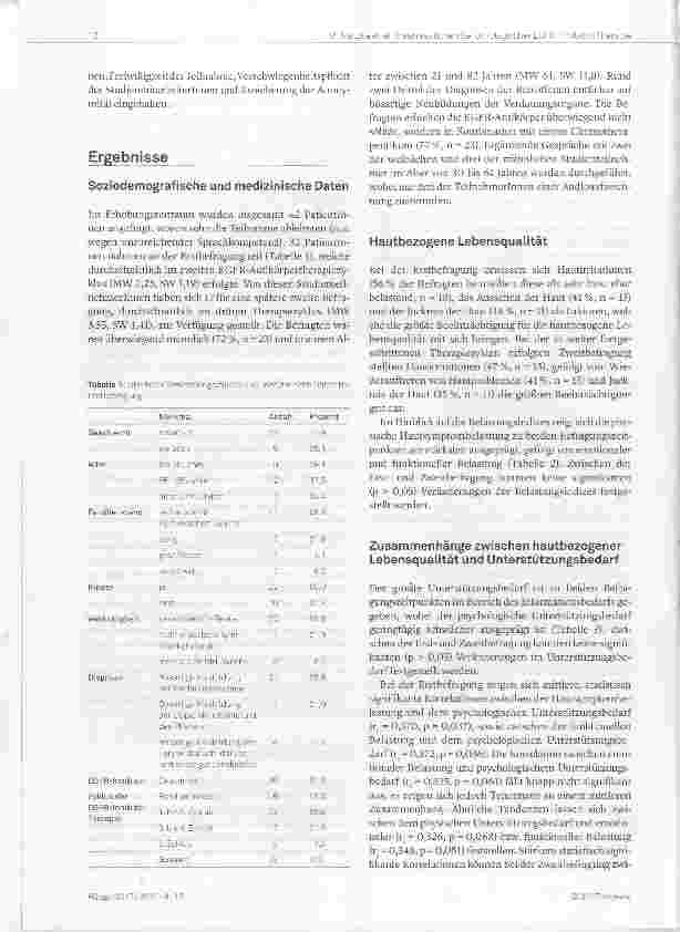 Vorschauseite 4: Toxische Hautreaktionen und Unterstützungsbedarf von Krebspatientinnen im Zuge einer EGFR-Antikörpertherapie