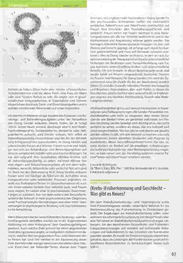 Vorschauseite 2: Gender Matters - Überlegungen zum Einfluss des Geschlechts auf therapeutische und beratende Prozesse