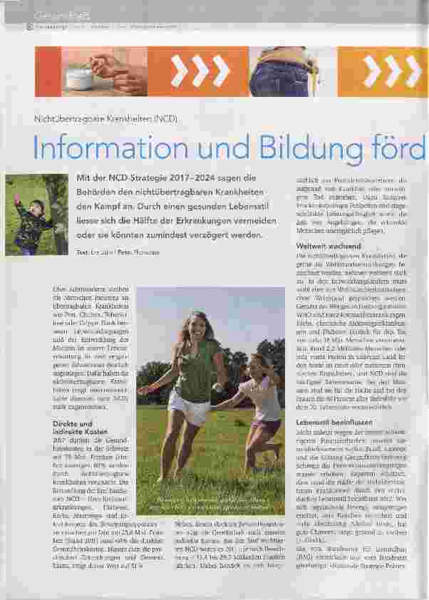 Vorschauseite 1: Information und Bildung fördern Gesundheit