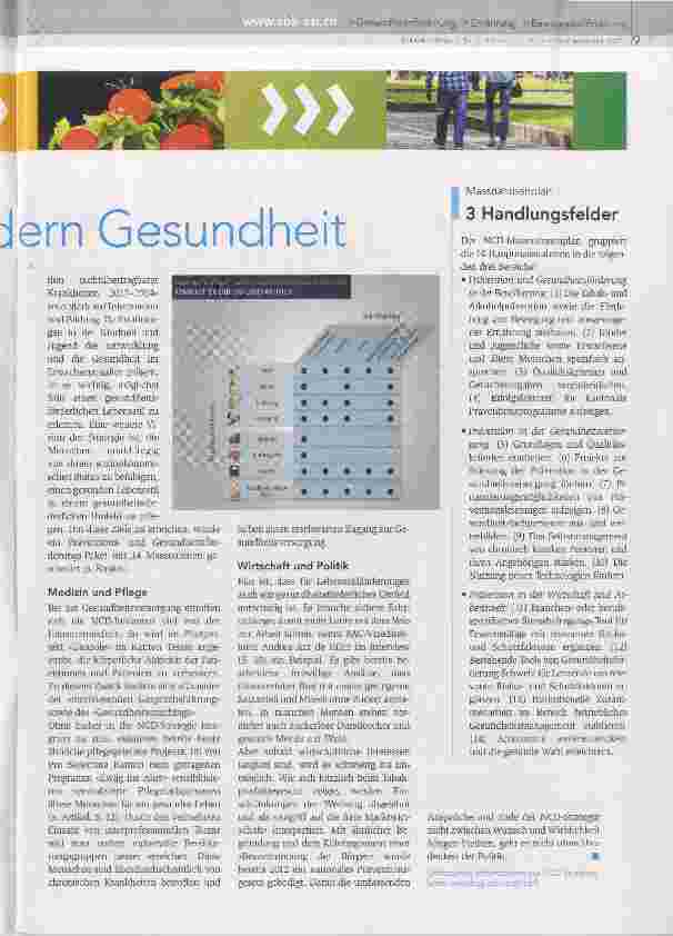 Vorschauseite 2: Information und Bildung fördern Gesundheit