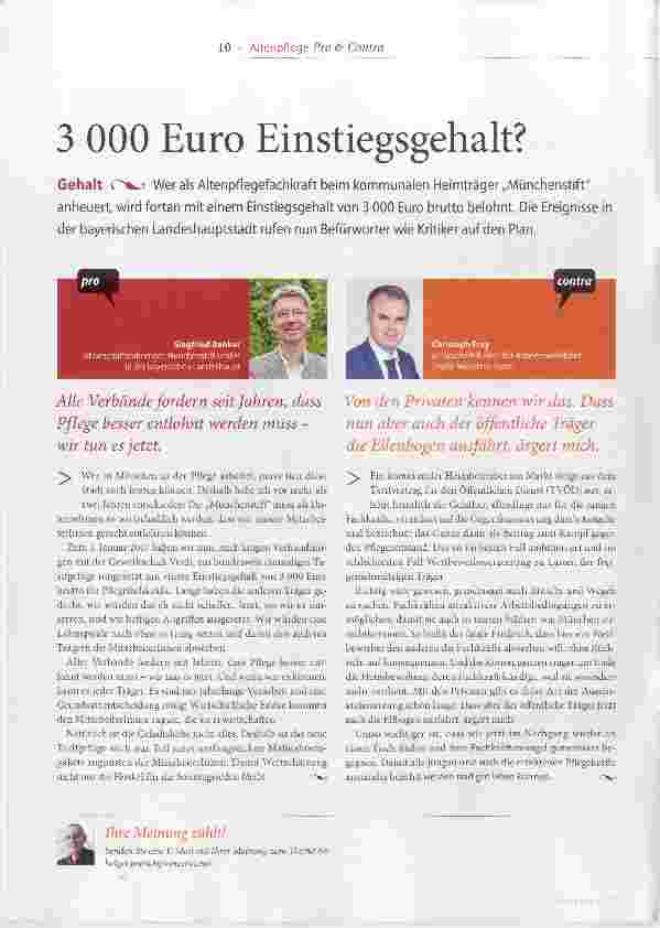 Vorschauseite 1: 3 000 Euro Einstiegsgehalt?