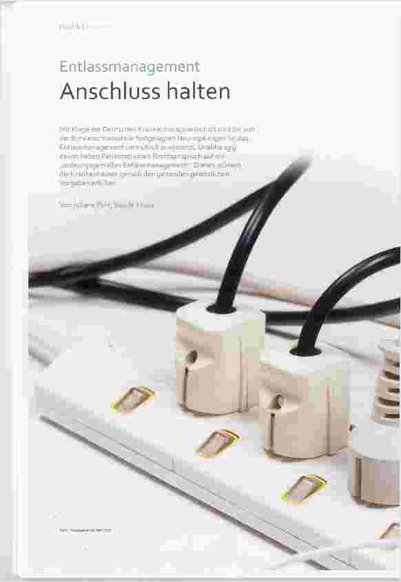 Vorschauseite 1: Entlassmanagennent Anschluss halten