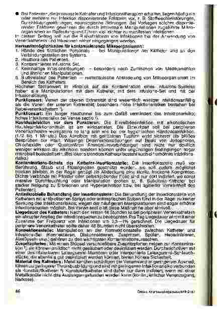 Vorschauseite 2: Intravasale Katheter und Infusionstherapie - mikrobiologische und hygienische Aspekte