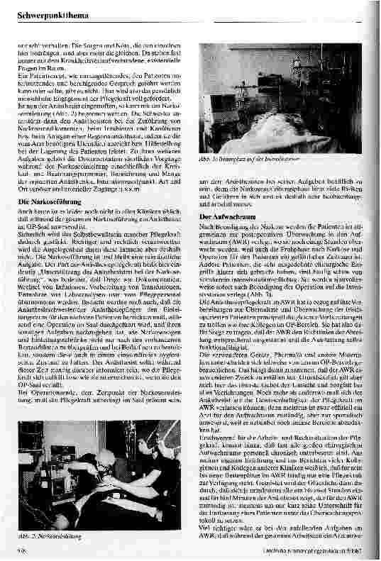 Vorschauseite 4: Fachpflegerische Aufgaben im Anästhesiebereich Eine kritische Betrachtung