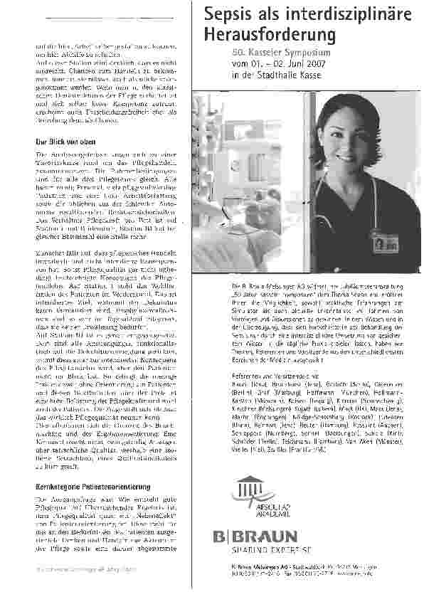 Vorschauseite 4: Patientenorientierung -Fundament für gute Pflegequalität