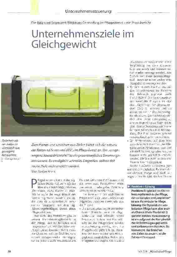 Vorschauseite 1: Unternehmensziele im Gleichgewicht