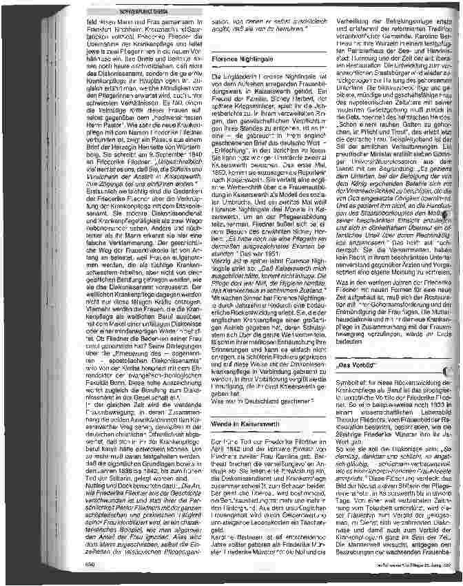 Vorschauseite 3: Von der Berufung zum Beruf, Anfänge einer organisierten Krankenpflege