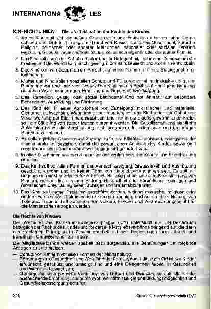 Vorschauseite 1: Die UN-Deklaration der Rechte des Kindes