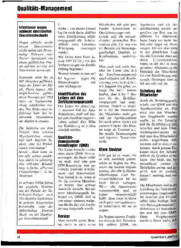 Vorschauseite 2: Wir sind zertifiziert! Praktiker berichten: Worauf es ankommt