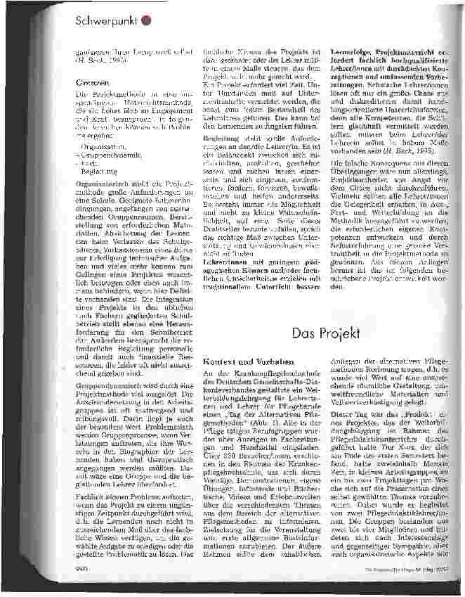 Vorschauseite 1: Das Projekt