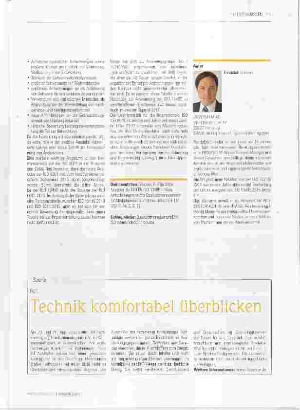 Vorschauseite 2: Die dritte Ausgabe der DIN EN ISO 13485