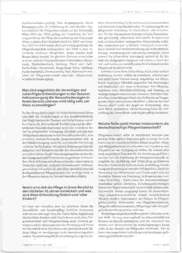 Vorschauseite 2: Begeisterung für die Pflege vermitteln und den Beruf attraktiv gestalten