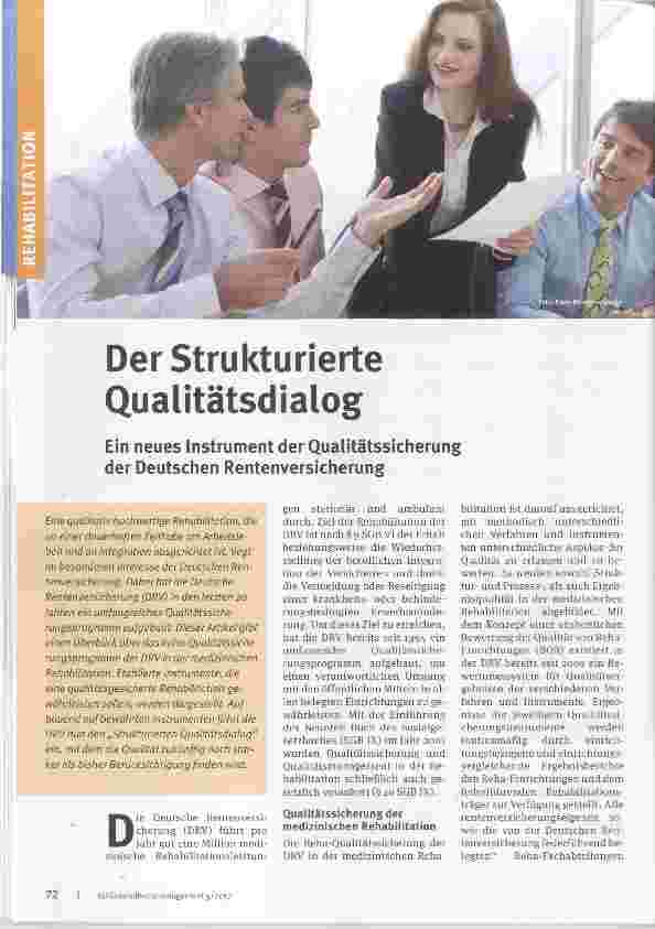 Vorschauseite 1: Der strukturierte Qualitätsdialog