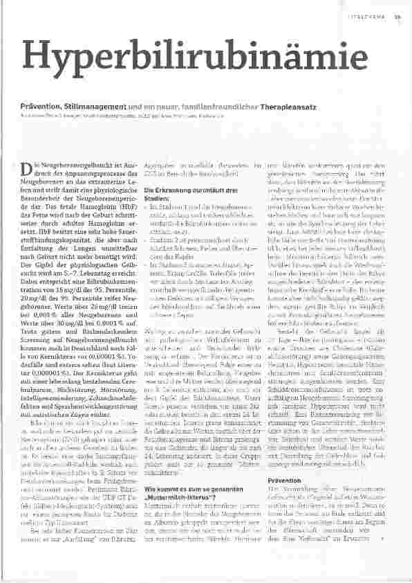 Vorschauseite 1: Hyperbilirubinämie