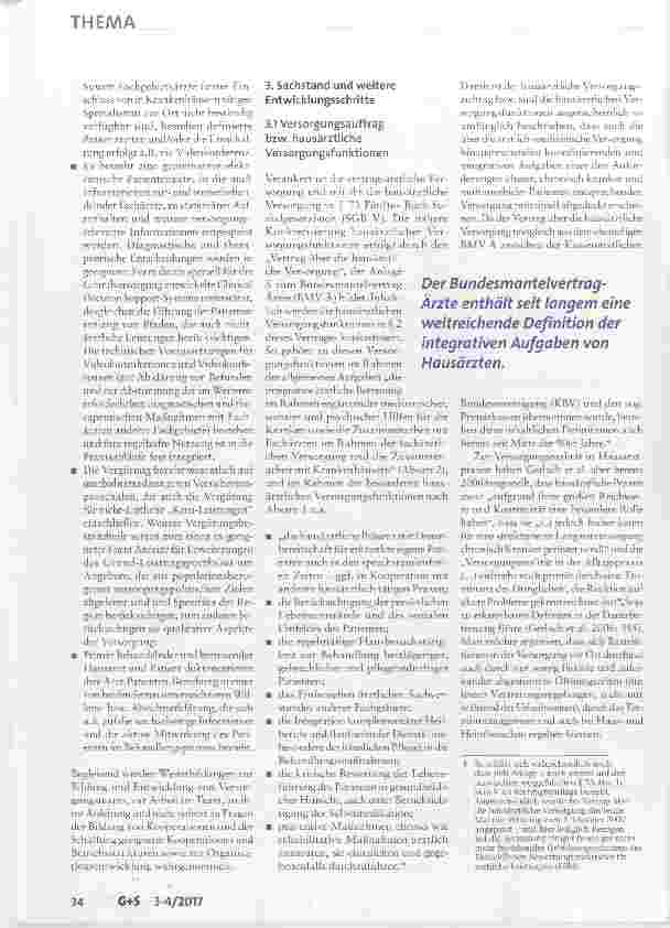 Vorschauseite 3: Gezielter Aufbau einer hausarztgetragenen integrativen Grundversorgung