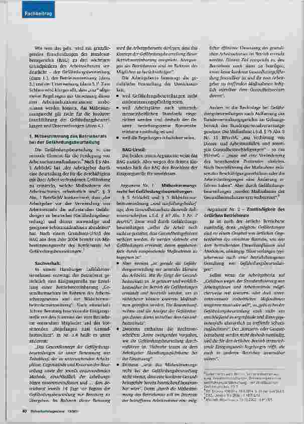 Vorschauseite 2: Mitbestimmungsrechte bei Sicherheit und Gesundheit