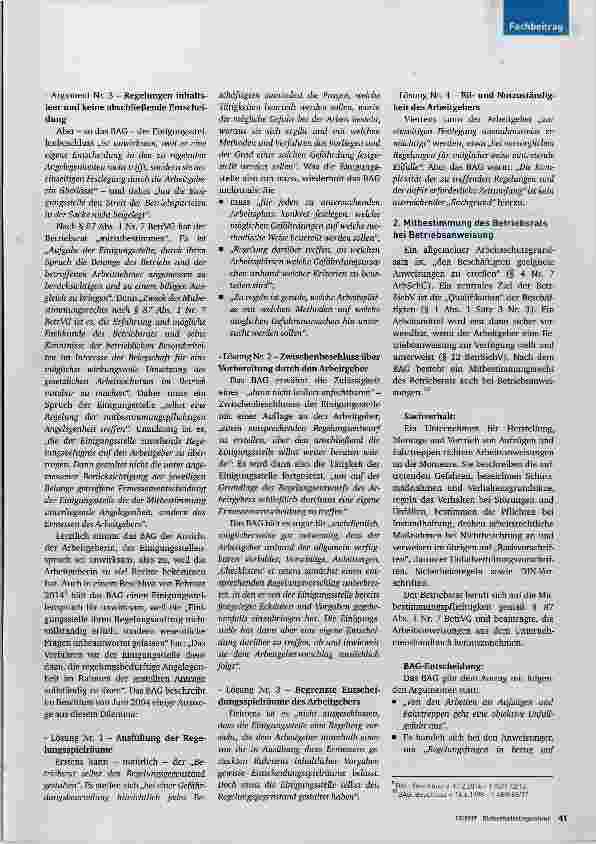 Vorschauseite 3: Mitbestimmungsrechte bei Sicherheit und Gesundheit