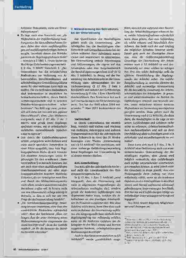Vorschauseite 4: Mitbestimmungsrechte bei Sicherheit und Gesundheit