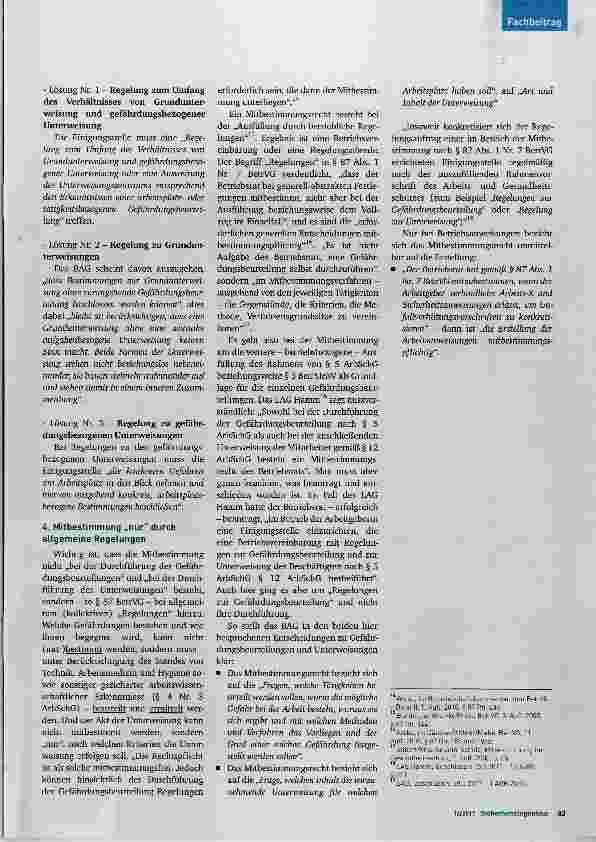 Vorschauseite 5: Mitbestimmungsrechte bei Sicherheit und Gesundheit