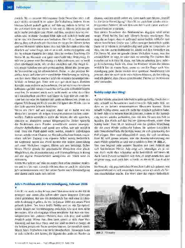 Vorschauseite 3: Sag mir, wie soll ich sein, damit wir uns verstehen!Eine Fallbeschreibung aus dem Therapeutischen Reiten mit chronisch psychisch kranken Erwachsenen
