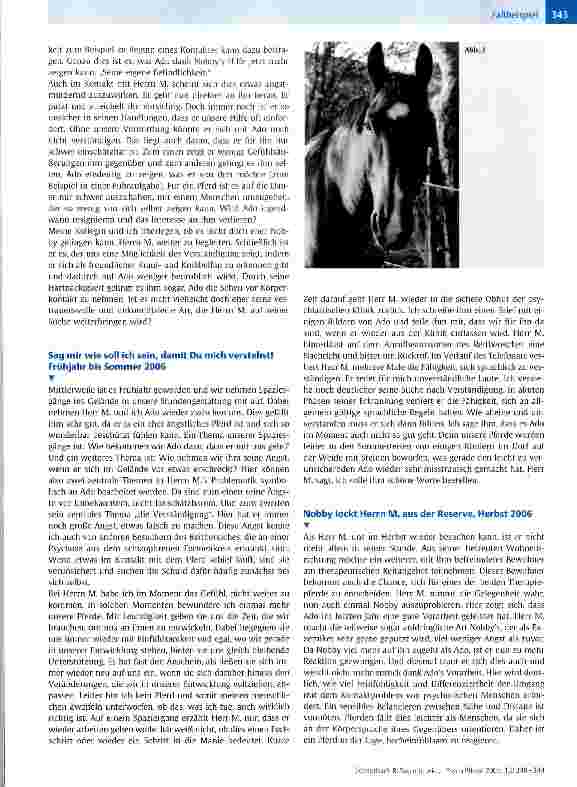 Vorschauseite 4: Sag mir, wie soll ich sein, damit wir uns verstehen!Eine Fallbeschreibung aus dem Therapeutischen Reiten mit chronisch psychisch kranken Erwachsenen