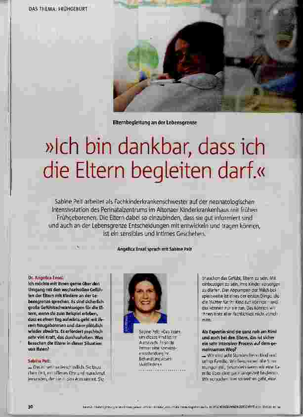 Vorschauseite 1: Ich bin dankbar, dass ich die Eltern begleiten darf