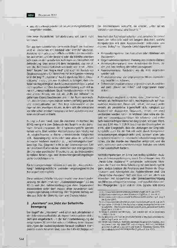 Vorschauseite 2: „Assistenzleistungen im BTHG aus Sicht der Leistungserbringer