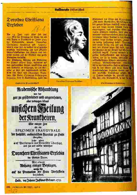 Vorschauseite 1: Dorothea Christina Erxleben