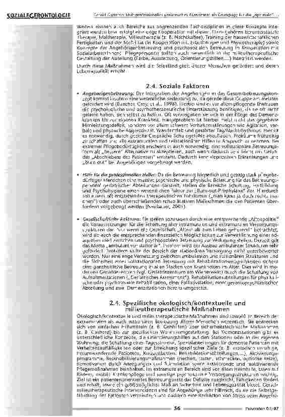 Vorschauseite 5: Multiprofessionelles geriatrisches Assessment als Grundlage für die optimale Betreuungsform im Alter