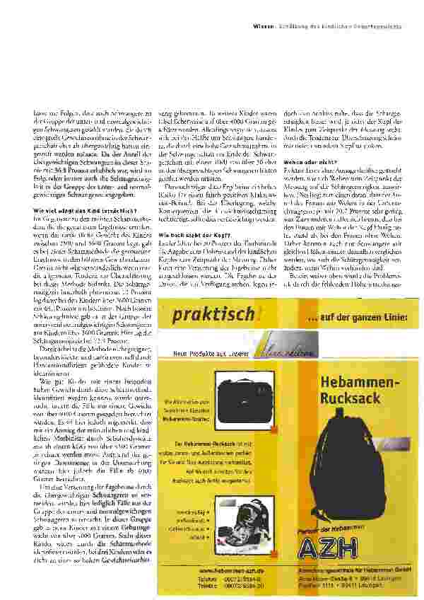 Vorschauseite 3: Dicker Bauch - großes Kind?