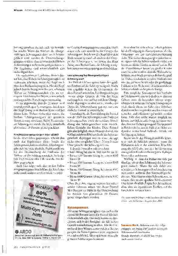 Vorschauseite 4: Dicker Bauch - großes Kind?