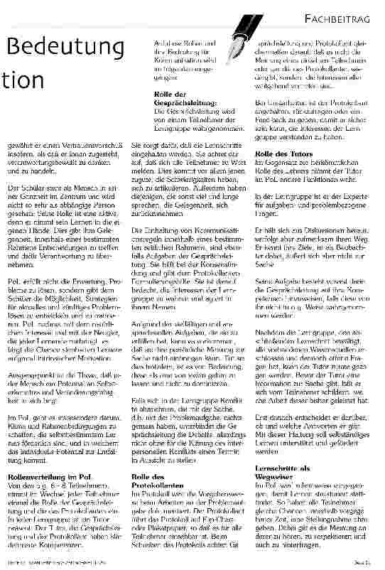 Vorschauseite 2: Problemorientiertes Lernen und seine Bedeutung für die Verbesserung von Kommunikation