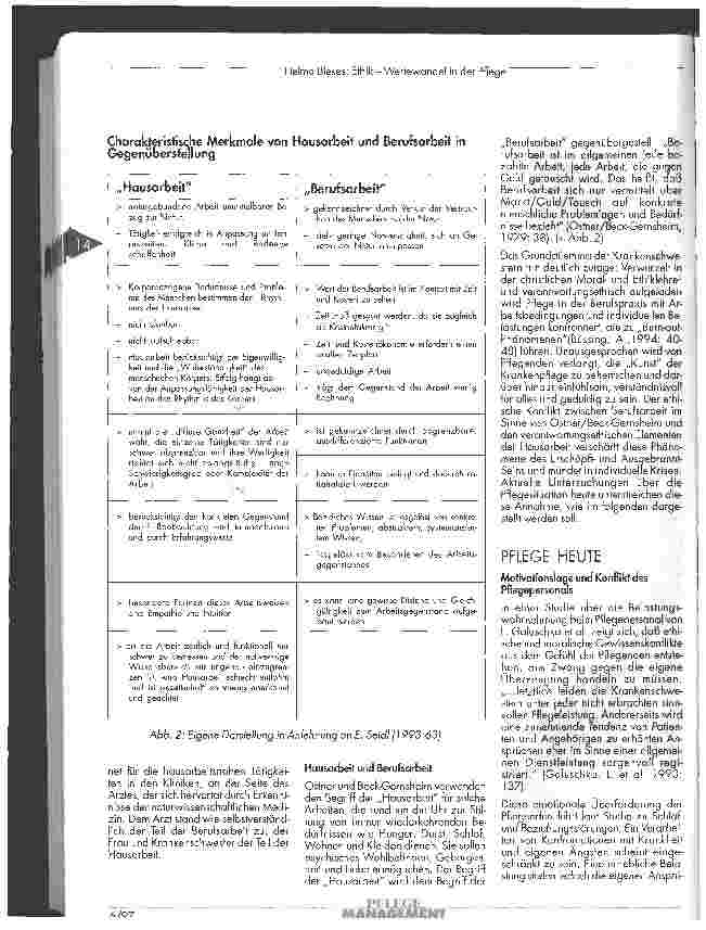 Vorschauseite 5: Ethik - Wertewandel in der Pflege oder das Grunddilemma der Krankenschwestern