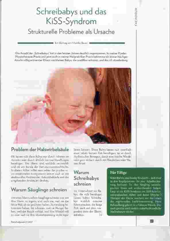 Vorschauseite 1: Schreibabys und das KiSS-Syndronn Strukturelle Probleme als Ursache