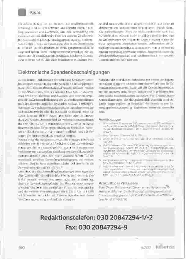 Vorschauseite 2: Verbot der Quersubventionierung von anderen Zweckbetrieben