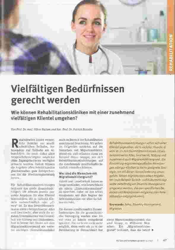 Vorschauseite 1: Vielfältigen Bedürfnissen gerecht werden