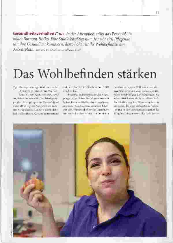 Vorschauseite 1: Das Wohlbefinden stärken